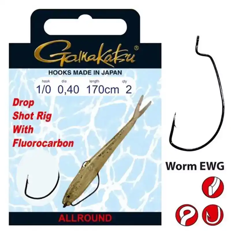 Dropshot Rig Worm EWG - Haak: 1 - 0,35 mm - 170 cm