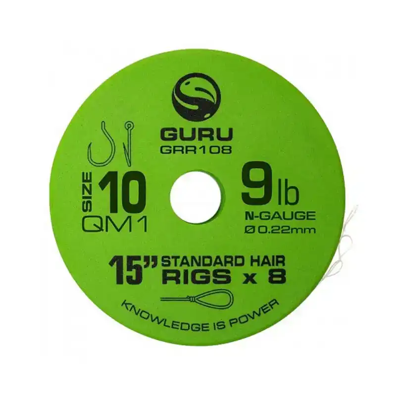 QM1 Standard Hair Rigs - Haak: 10 - 0,19 mm