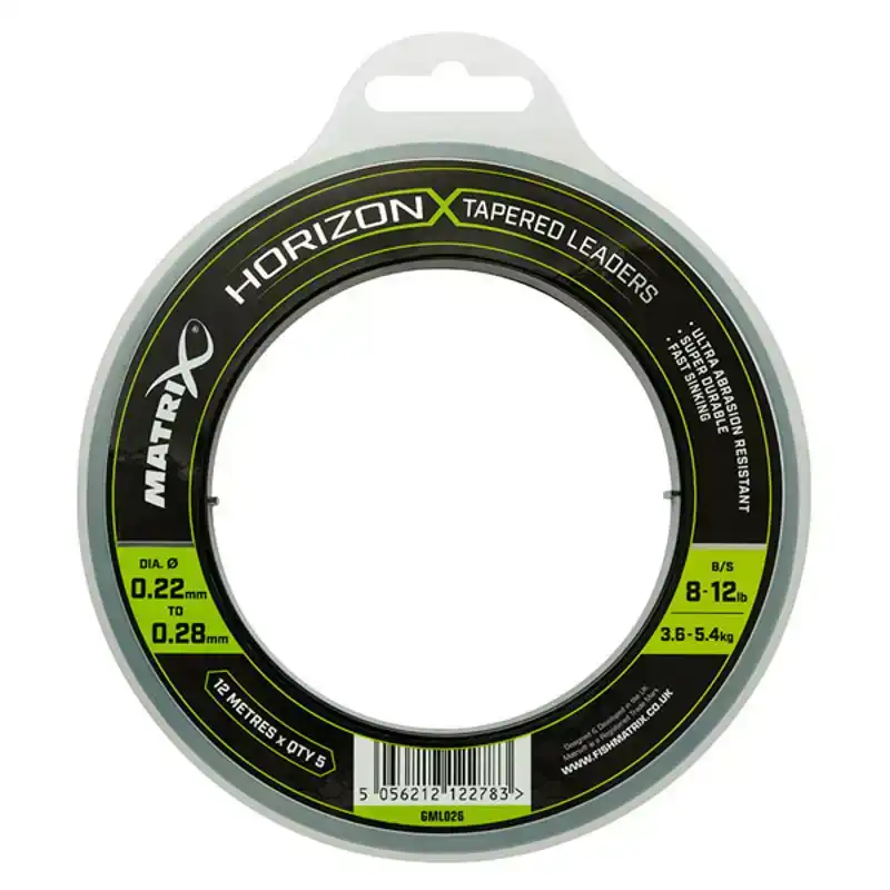 Horizon X Tapered Leaders - 0,22 mm - 0,28 mm
