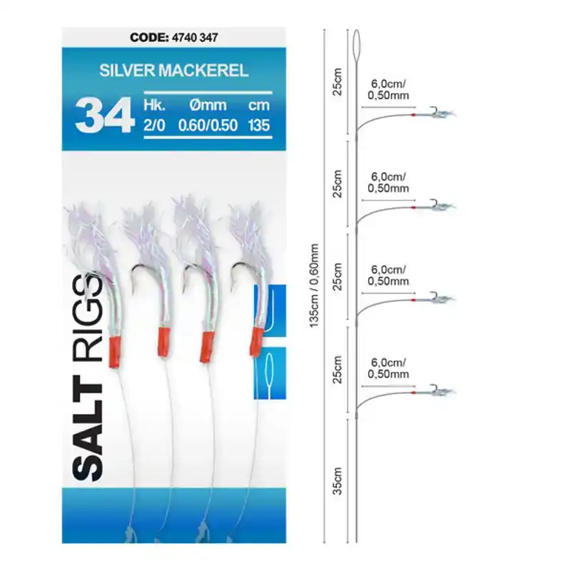 Silver Mackerel - Salt Rig 34