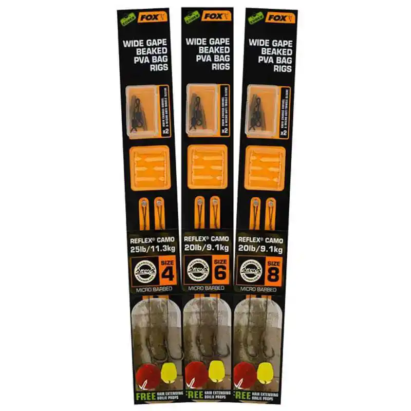 Edges Wide Gape Beaked PVA Rigs - Haak: 4