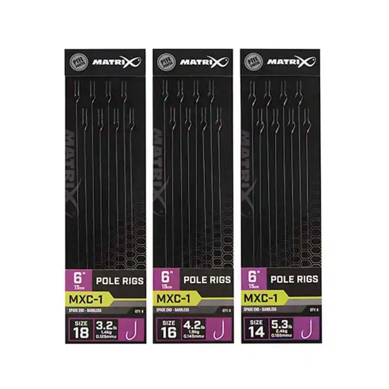 MXC-1 Pole Rigs - Haken: 14 - 0,165 mm - 10 cm