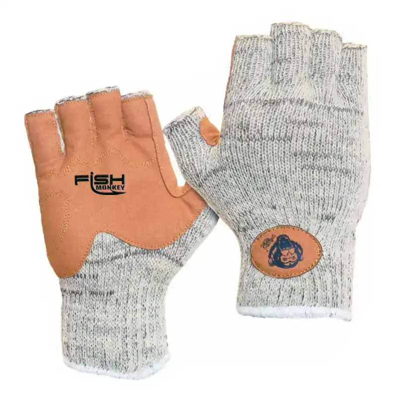 Wooly Half Finger Wool Fishing Glove - Maat: L/XL