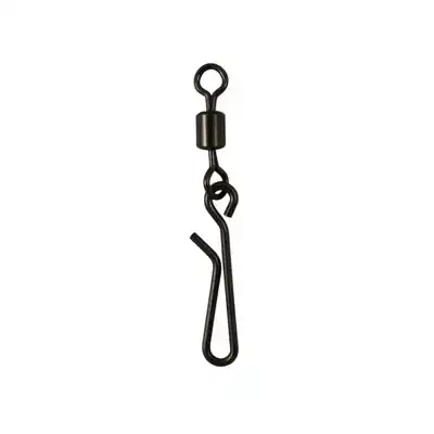 Black Rolling Swivel + Hanging Snap
