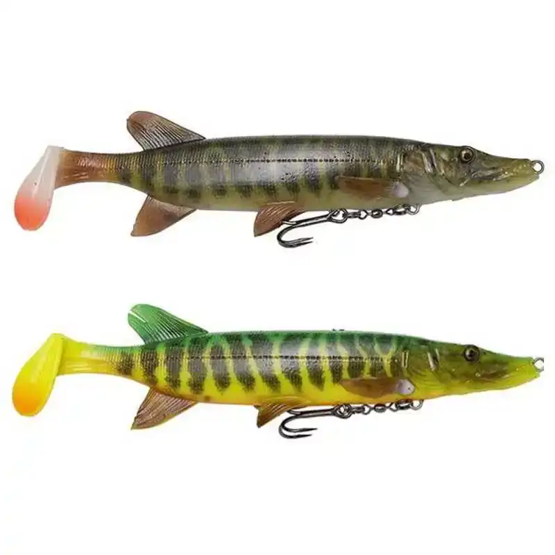 4D Pike Shad - Fire Tiger