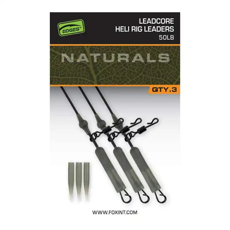 Edges Naturals Leadcore Heli Rig Leaders