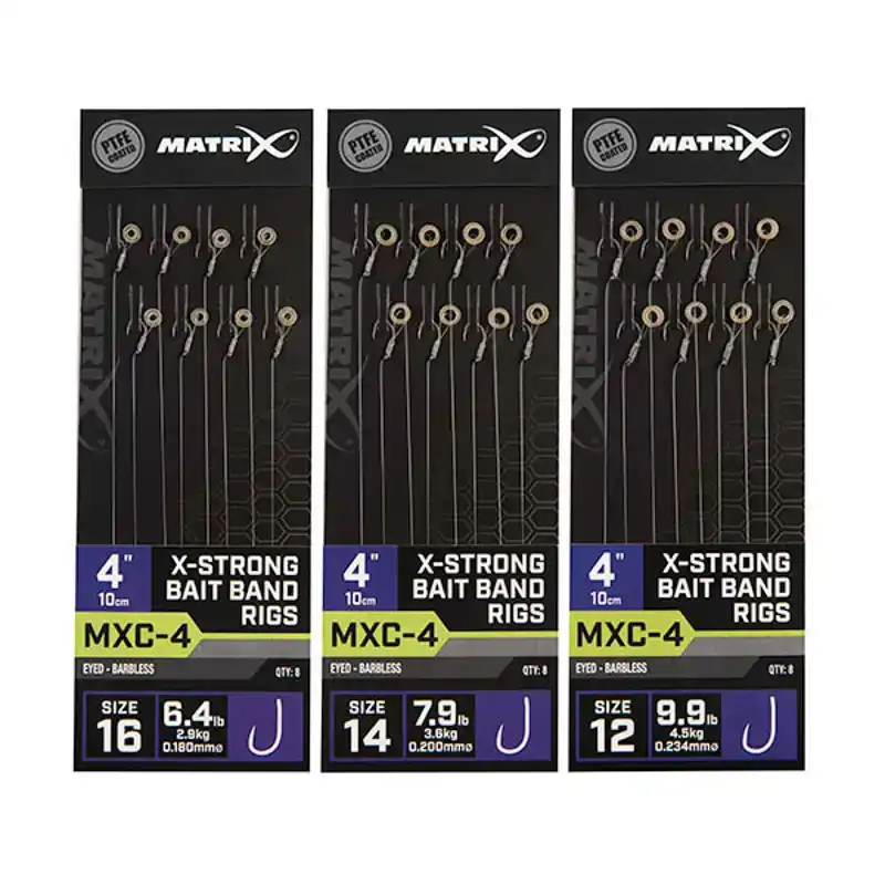 MXC-4 X-Strong Bait Band Rigs - Haak: 14 - 0,20 mm - 10 cm