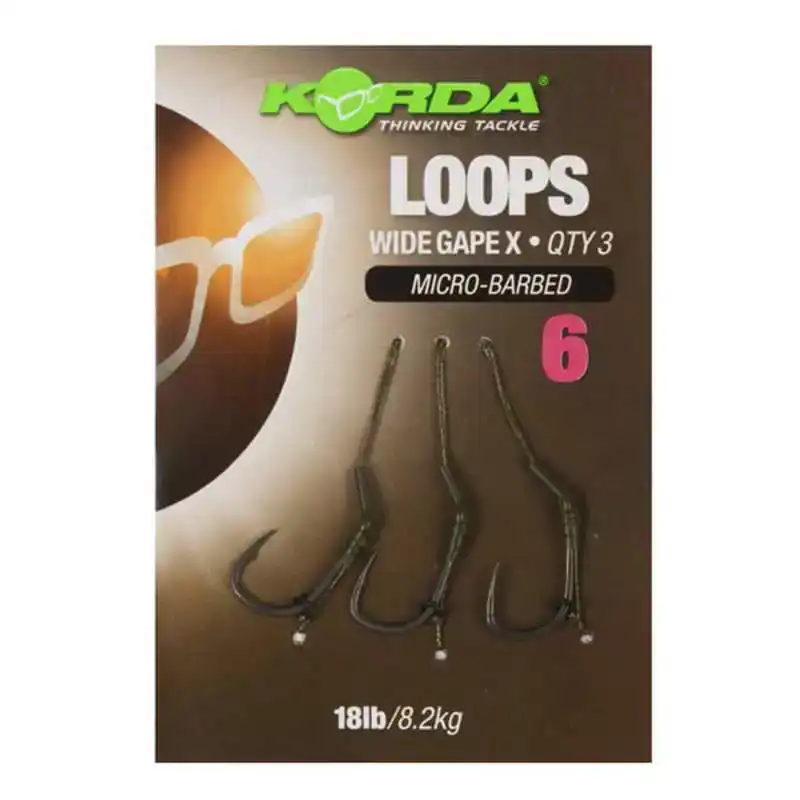 Loops Wide Gape Hook - Maat: 4 - Barbless