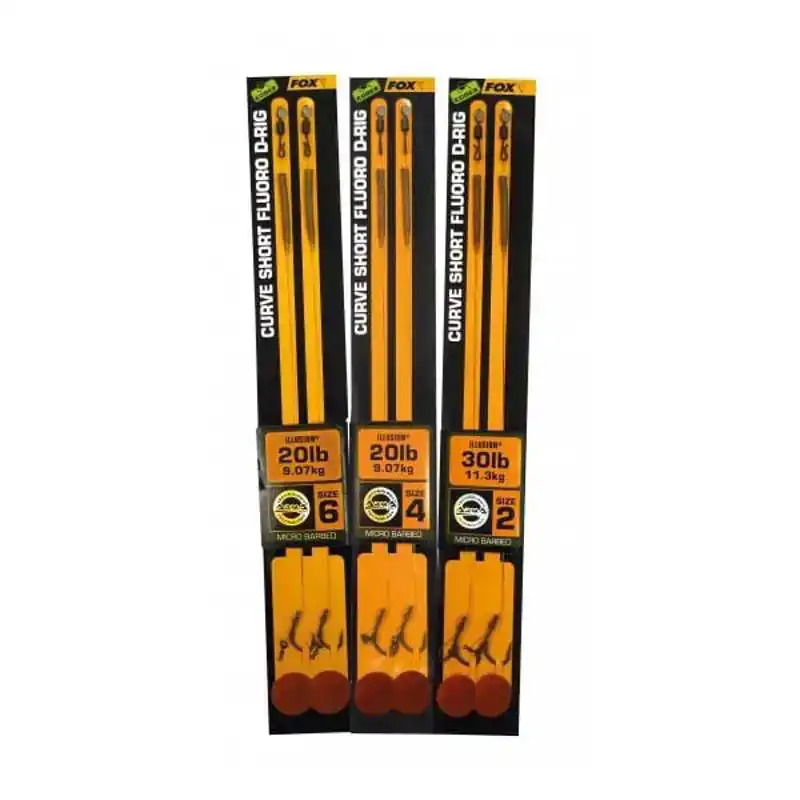 Edges Curve Short Fluoro D-Rig - Haak: 2 - 30 lb