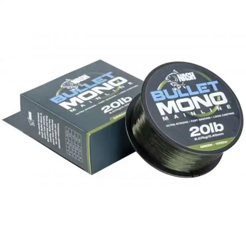 Nash Bullet Mono Mainline - Brown - 0,28 mm - 10 lb - 1000 m