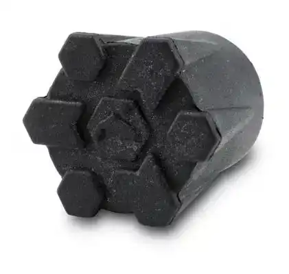 Wading Staff Rubber Tip Black