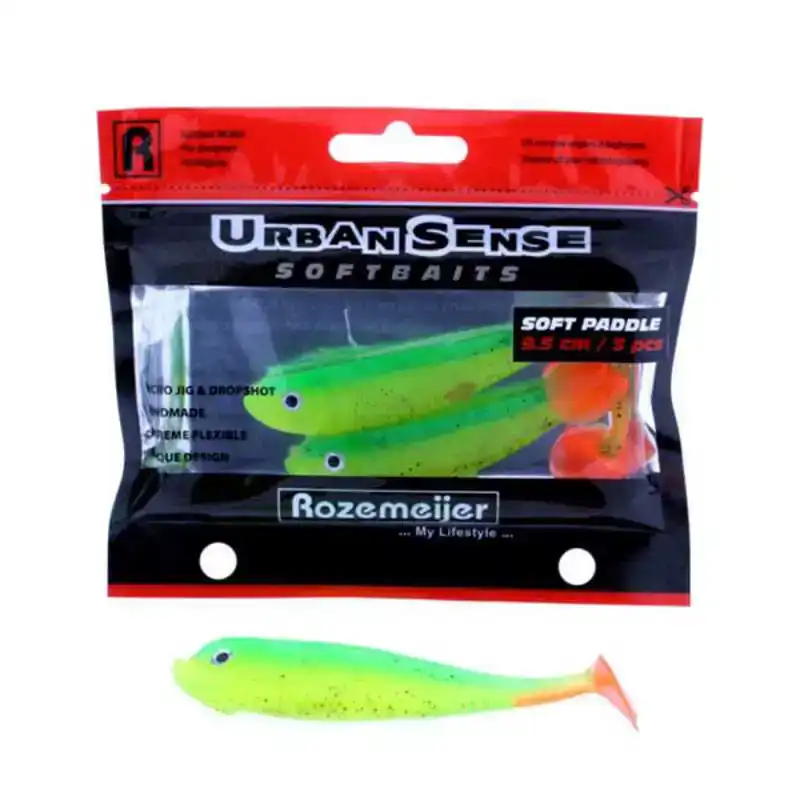 Urban Sense Soft Paddle Tail - Black Beauty