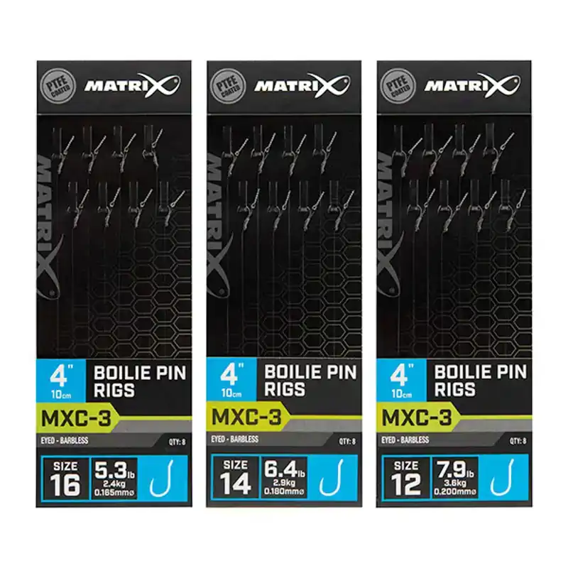 MXC-3 Boilie Pin Rigs - Haak: 14 - 0,18 mm - 10 cm