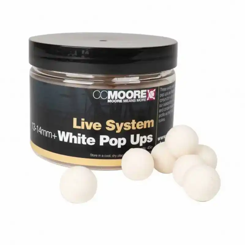 Live System White Pop - ups - 13/14 mm