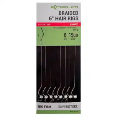 Big Fish Braided Hair Rigs - Barbed