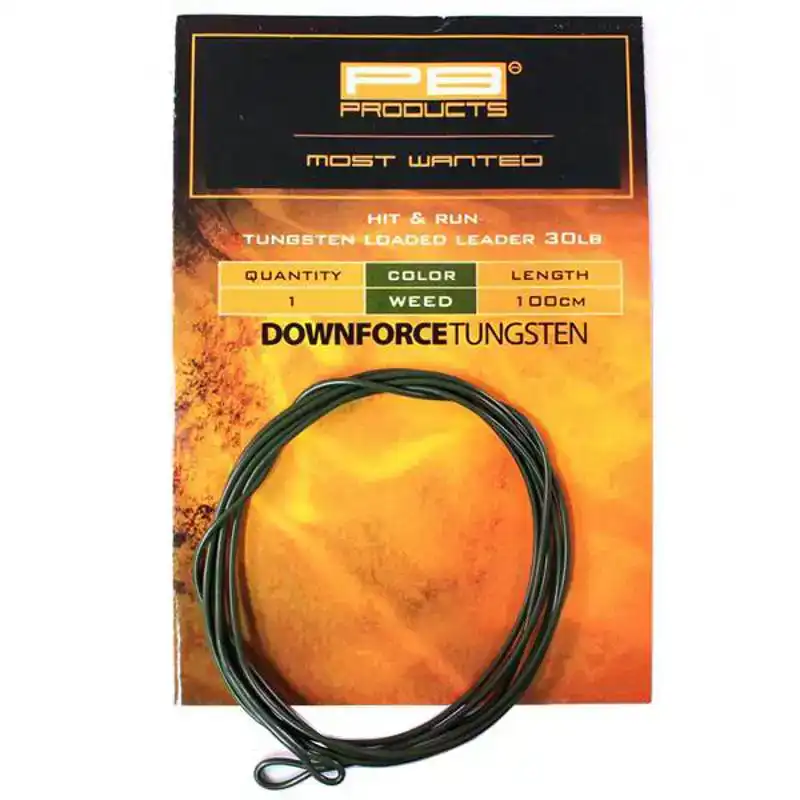 Downforce Tungsten Loaded Leader - Silt - 100 cm