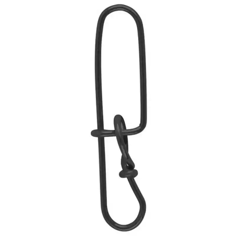 Matt Black Double Insurance Lock Snap - Maat: 1 - 15 kg (11 