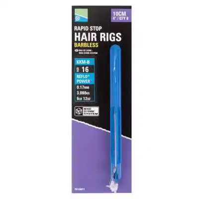 KKM-B Rapid Stop Hair Rigs - Barbless