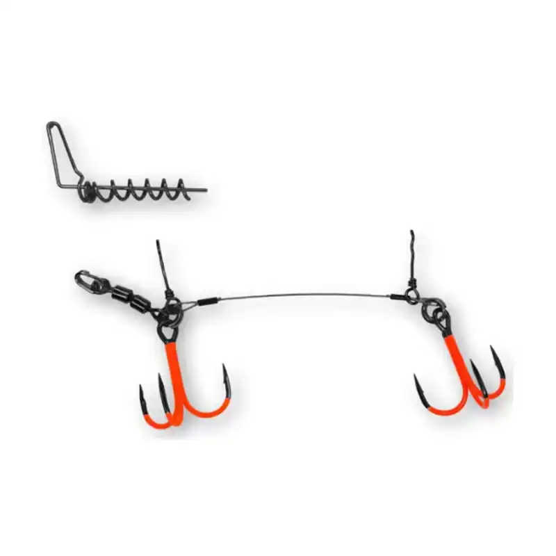 Double Swivel Stinger Rig XL - UVO - Haak: 2/0