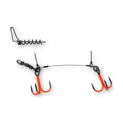 Double Swivel Stinger Rig XL - UVO - Haak: 2/0