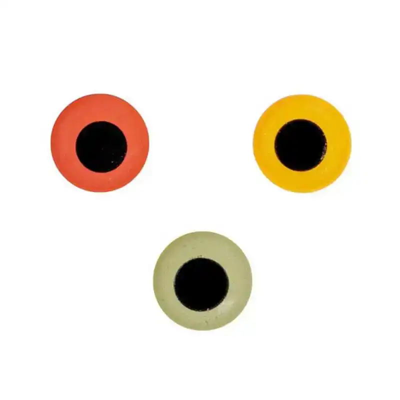 Epoxy Eyes - 10 mm - Fluo Fire Orange