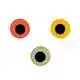 Epoxy Eyes - 10 mm - Fluo Fire Orange