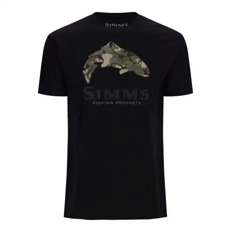 Trout Regiment Camo Fill T-Shirt - Maat: L - Black