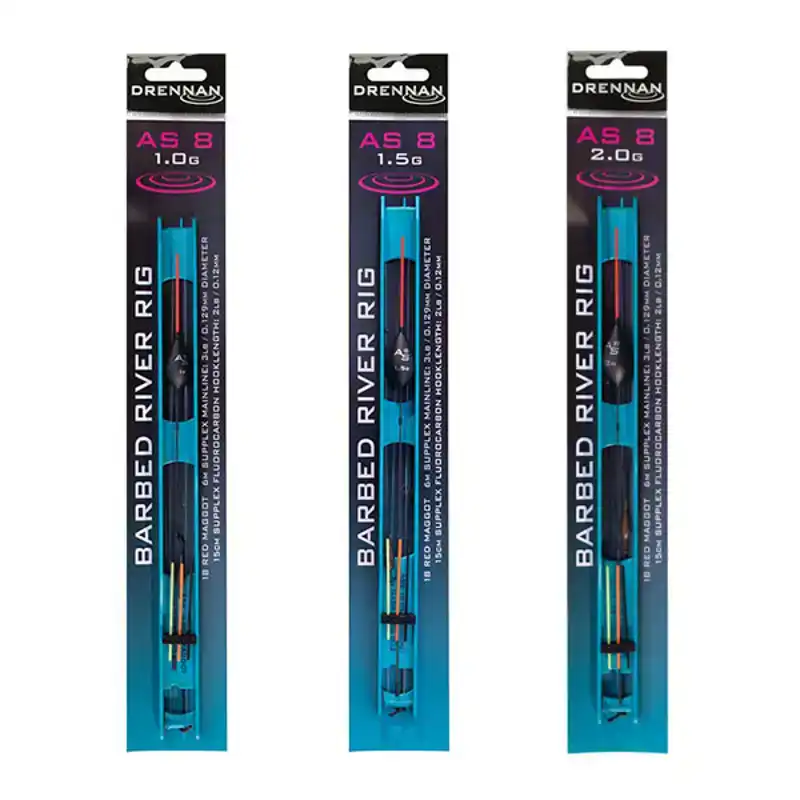AS8 River Rigs - Barbed - 2,0 gram - #18 - 0,129 mm