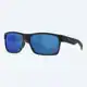 Half Moon - Shiny & Matte Black Frame 580P - Blue Mirror Gla