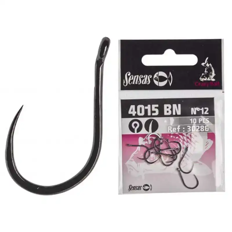 Crazy Bait Barbless Eyed 4015 Hooks - Maat: 10