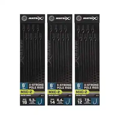 MXC-2 X-Strong Pole Rigs - Haken: 12 - 0,20 mm - 15 cm