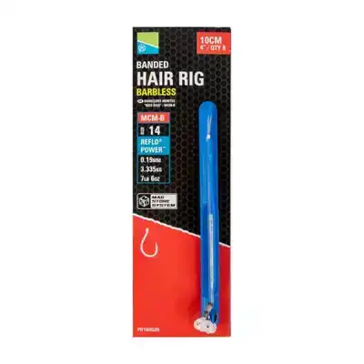 MCM-B Banded Hair Rigs - Barbless