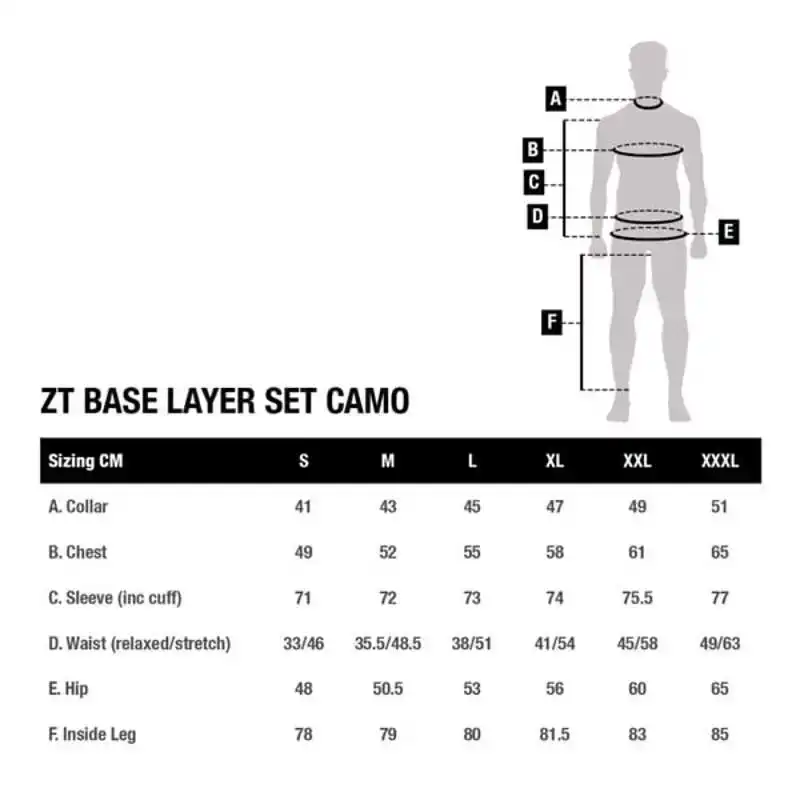 ZT Base Layer Set Camo - Maat: L