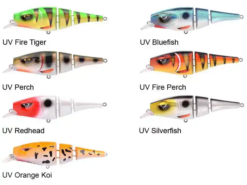 Pike Fighter Triple Jointed Junior - UV Blue Fish