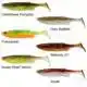 Fat Minnow T-Tail - 10,5 cm - Chartreuse Pumpkin