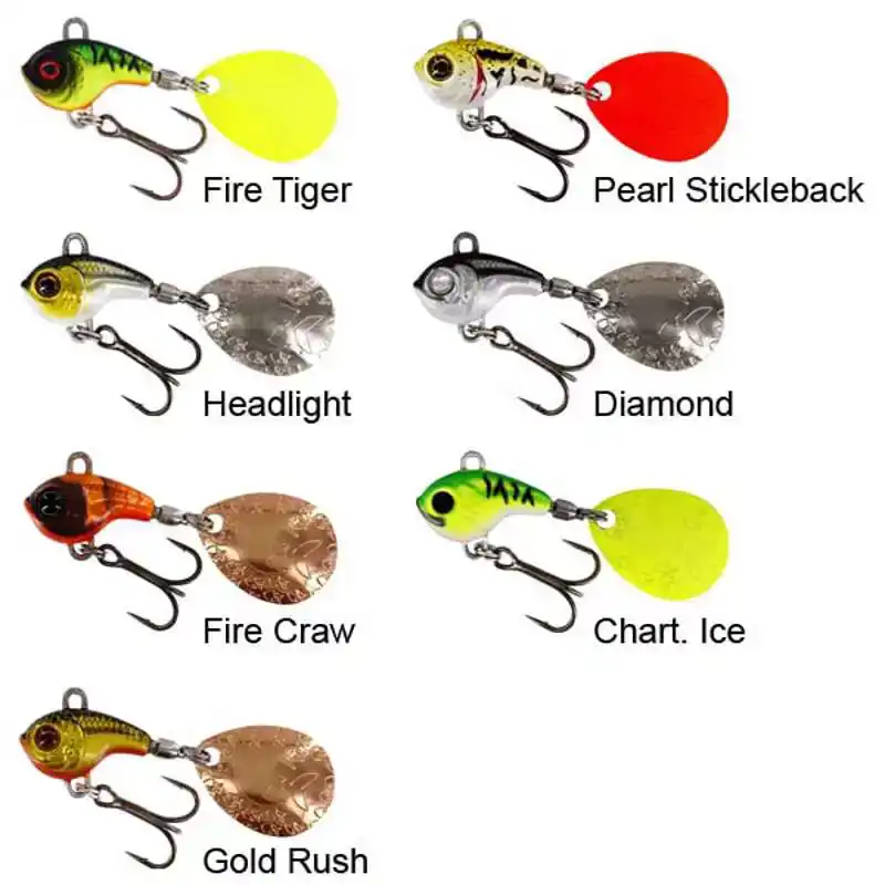 DropBite Tungsten Spin Tail Jig - 7 gram - Chart. Ice