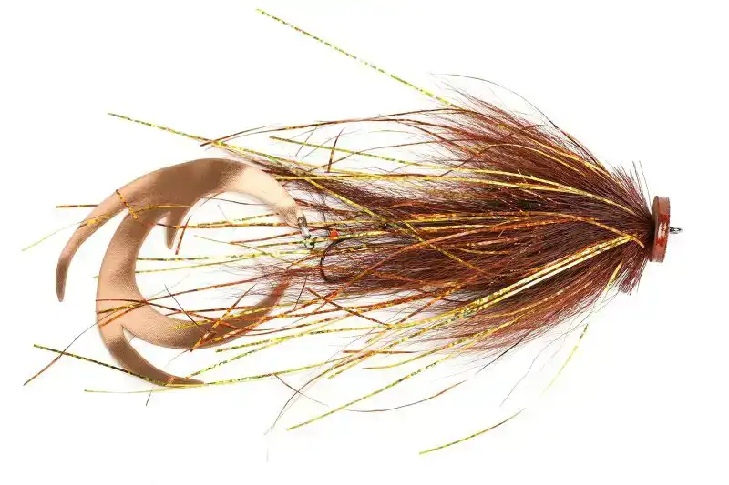 Waterpushing Pike Flies - 1# - Brown