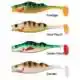 Pulse Realistic Perch Shad - 7 cm - Gold Perch