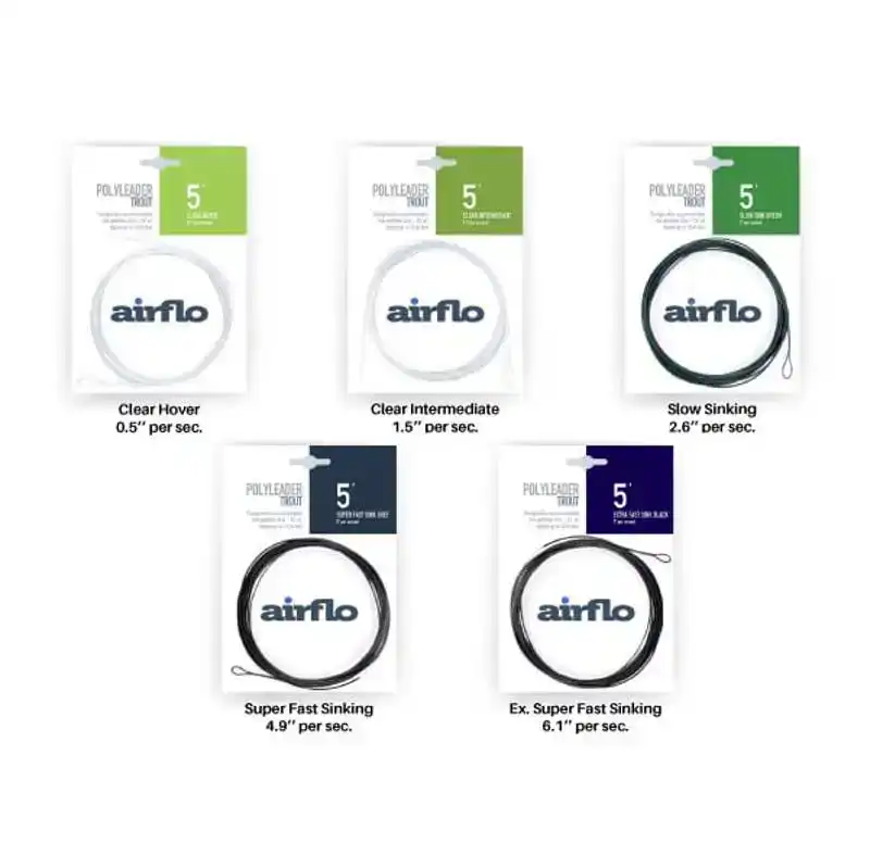 Trout Polyleaders - 5'' - Clear Floating -