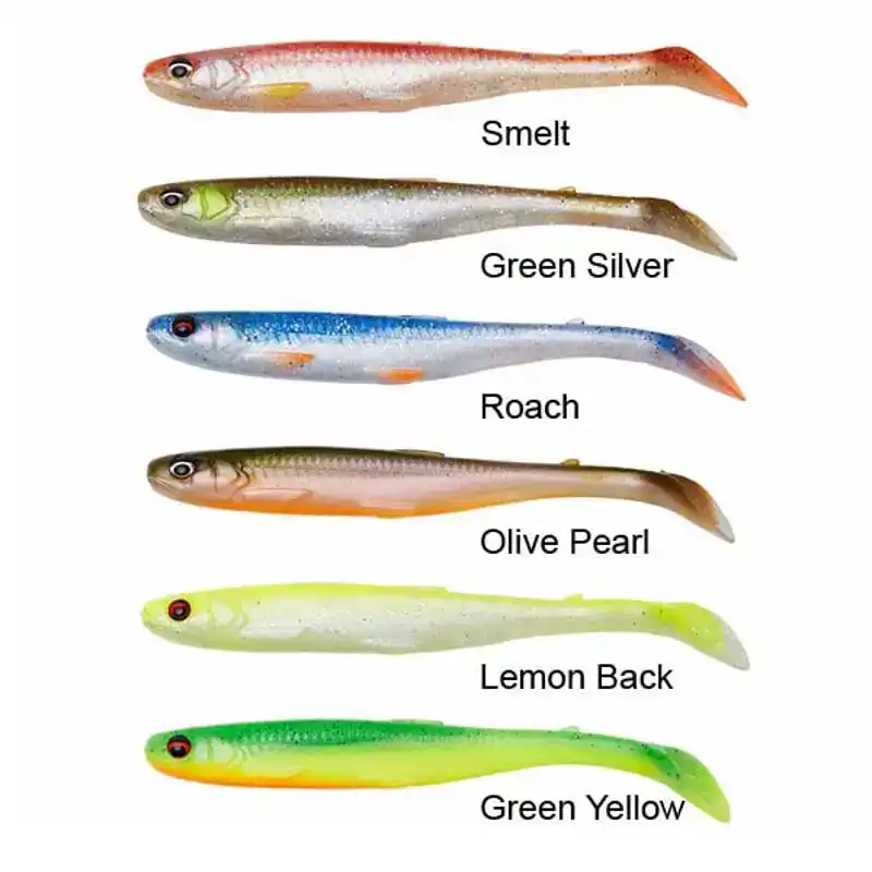 Slender Scoop Shad - 9 cm - Green Silver