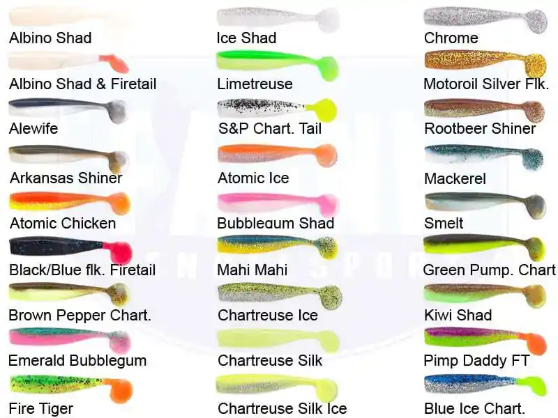 Salt Shaker - 3,25'' - Albino Shad