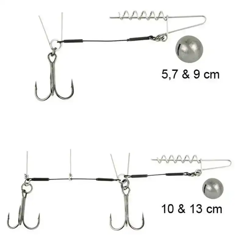 Softbait Spiral Stinger - Haak: 2 - 5 gram - 5 cm