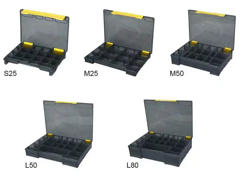 TBX Tackle Box - Dark - S25 - 17,5 x 12,5 x 2,5 cm