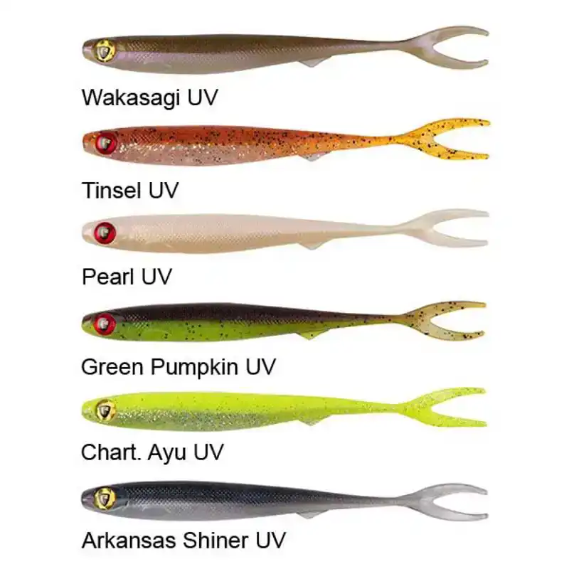 Slick Finesse Shad - 9 cm - Arkansas Shiner UV