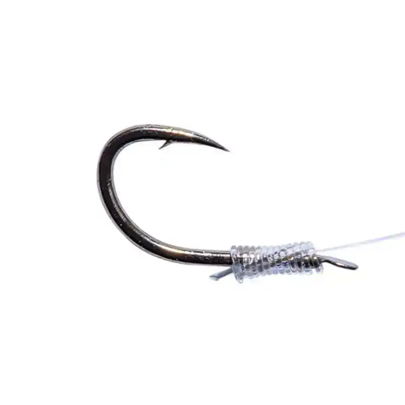 Fluorocarbon Wide Gape Feeder Hooklengths - Haak: 14 - 0,17