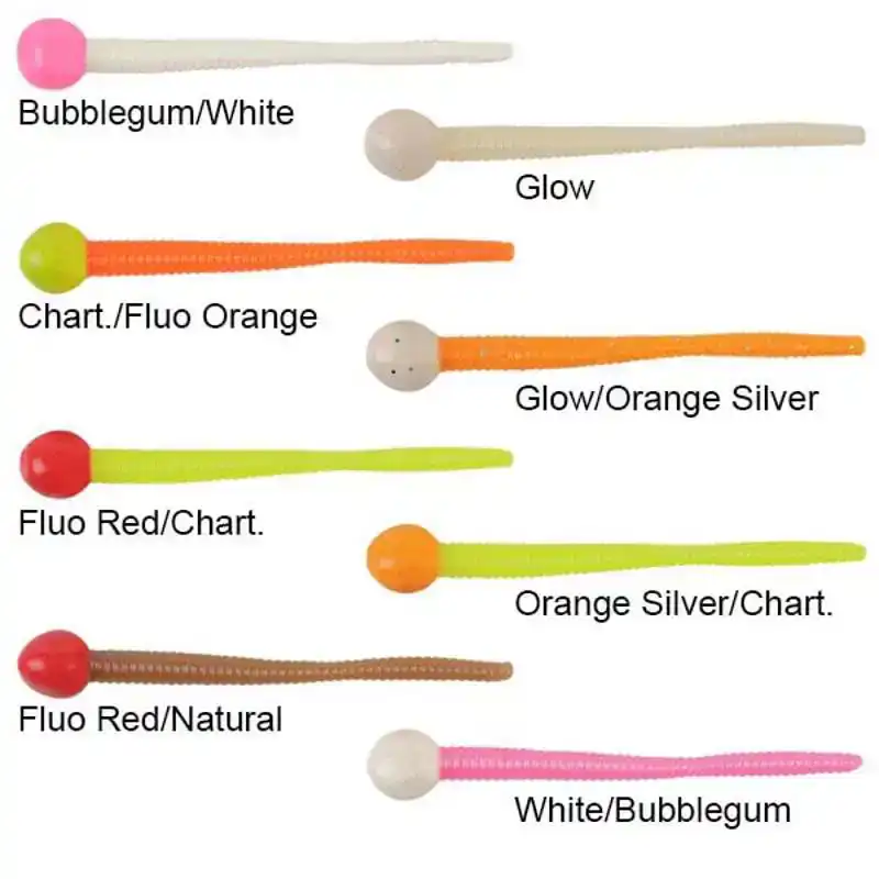 Powerbait Mice Tails - Fluo Red/Natural