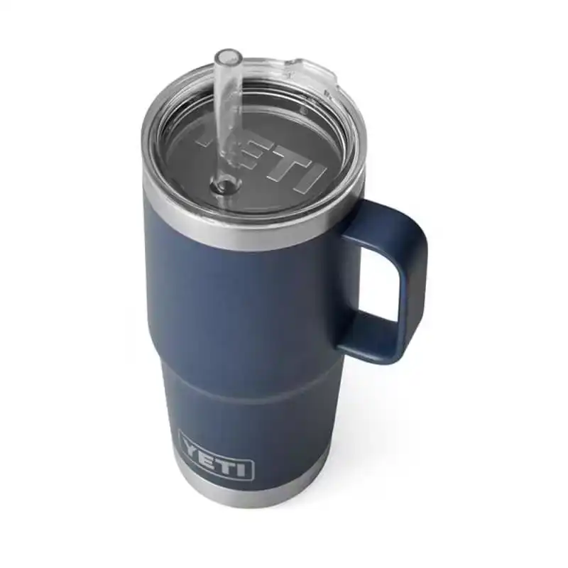 Rambler 25 oz Straw Mug - Navy