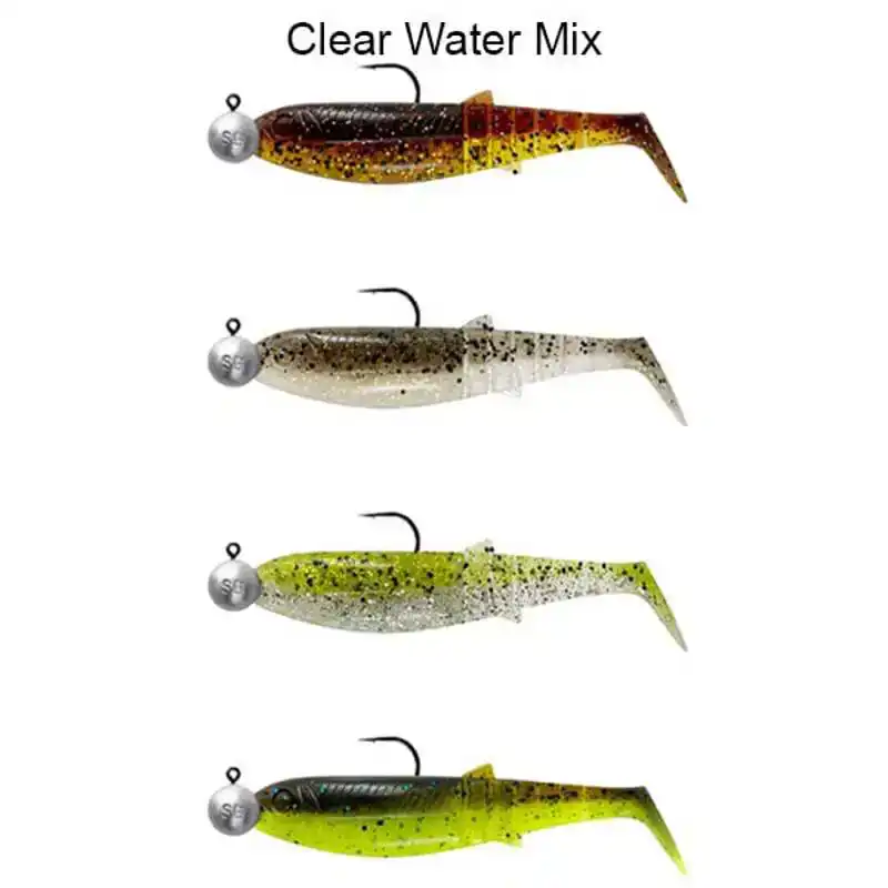 Ready Cannibal Shad - 6,8 cm - Clear Water Mix