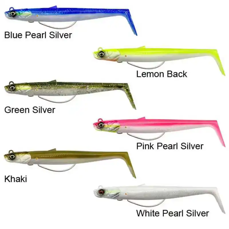 Sandeel V2 Weedless - 11,5 cm - 22 gram - Blue Pearl Silver