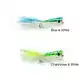 Mylar Popper - Chartreuse & White